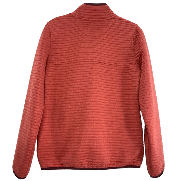 LL Bean AirLight 1/4 Snap Pullover Women's XS Coral Red Quilted Lightweight EUC - Picture 2 of 7
